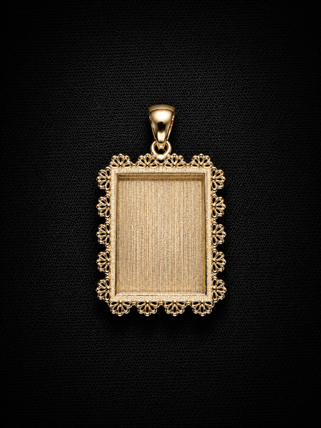 14KT Papel Picado Memory Pendant