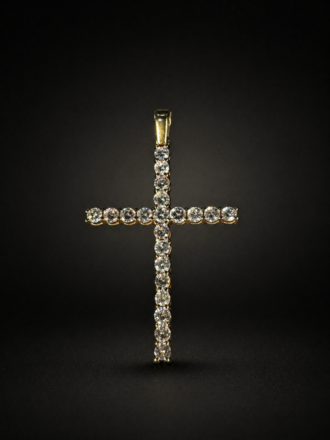 14KT diamond cross