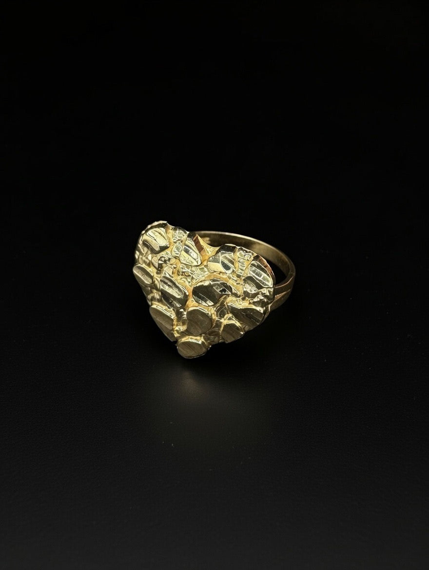 14KT Heart Nugget Ring (Women’s)