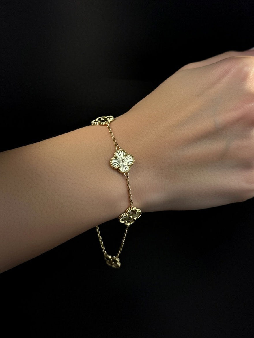 14KT Clover Bracelet