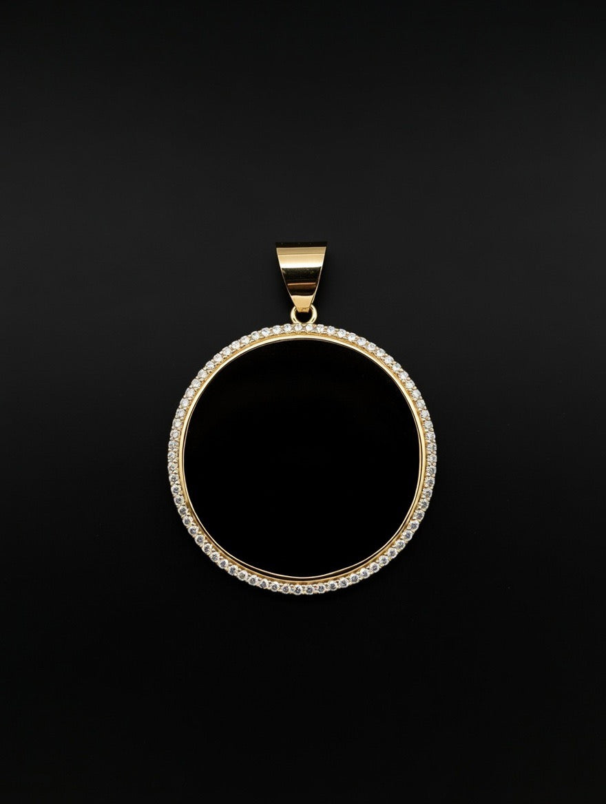 14KT CZ Memory Pendant