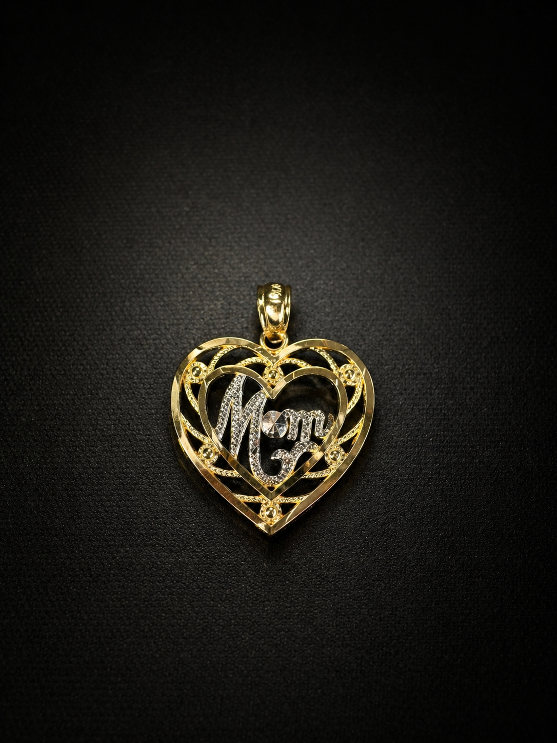14KT “Mom” Pendant