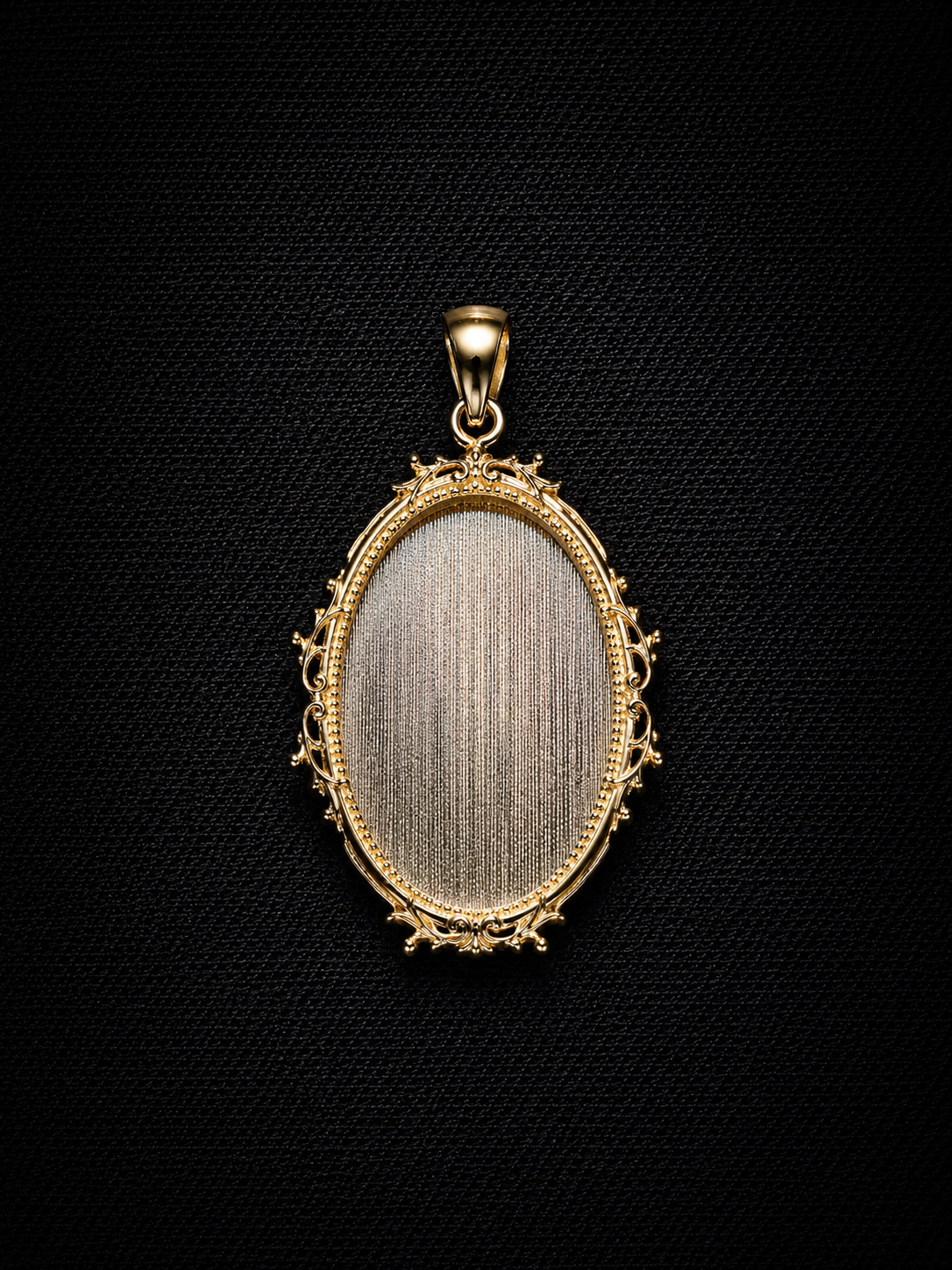 14KT Vintage Frame Memory Pendant