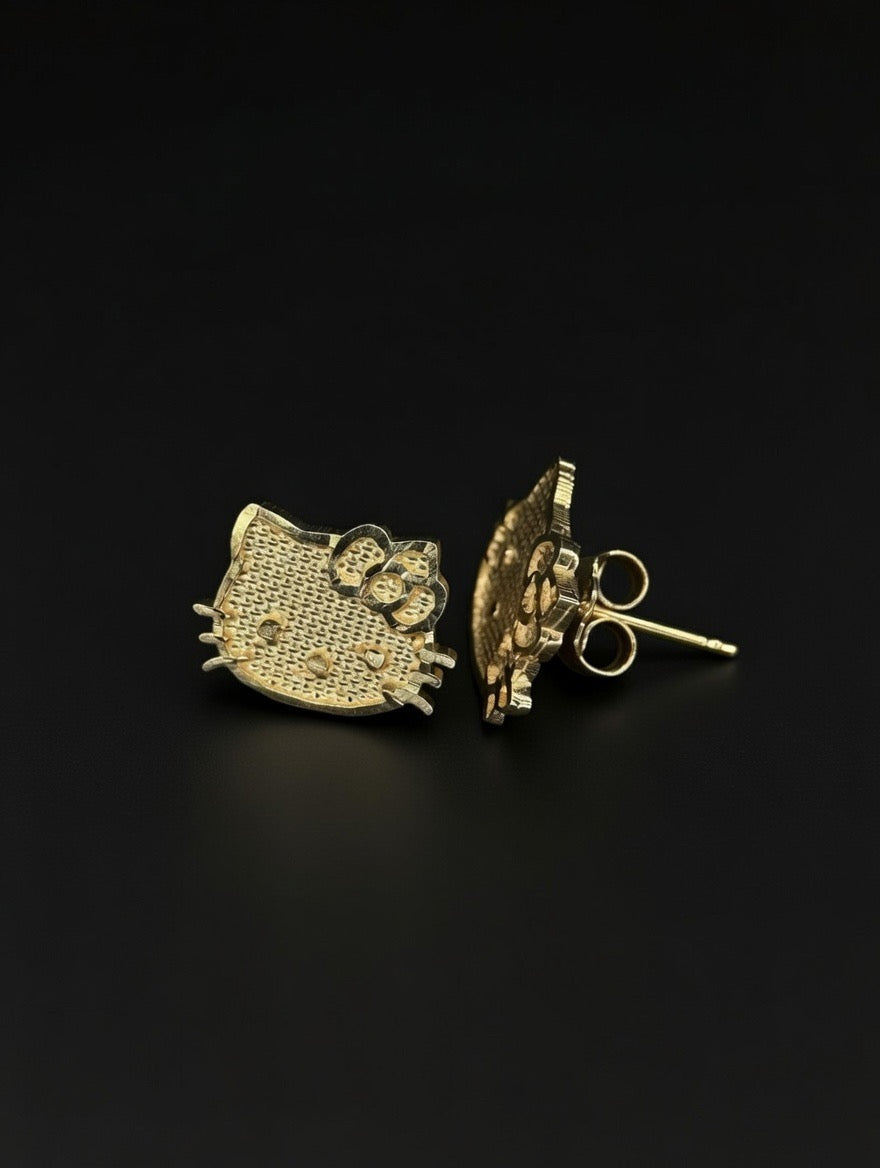 Hello Kitty Stud Earrings w/ Push Back