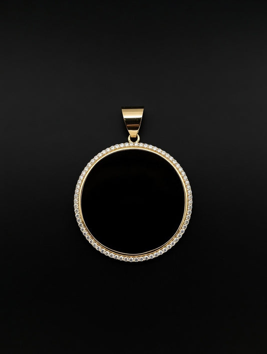 14KT CZ Memory Pendant