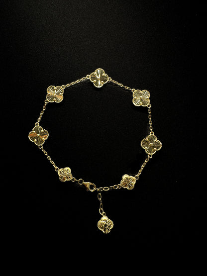 14KT Clover Bracelet