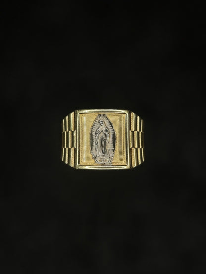 14KT Virgen de Guadalupe Ring (Men)