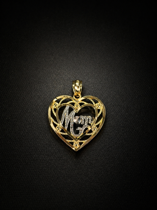 14KT “Mom” Pendant