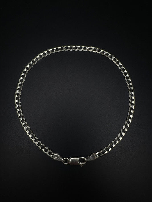 14KT 3.6mm Curb Cuban Bracelet