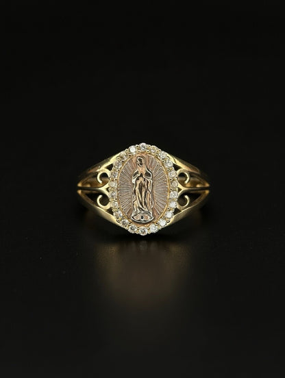 14KT Virgen de Guadalupe Ring (Women’s)