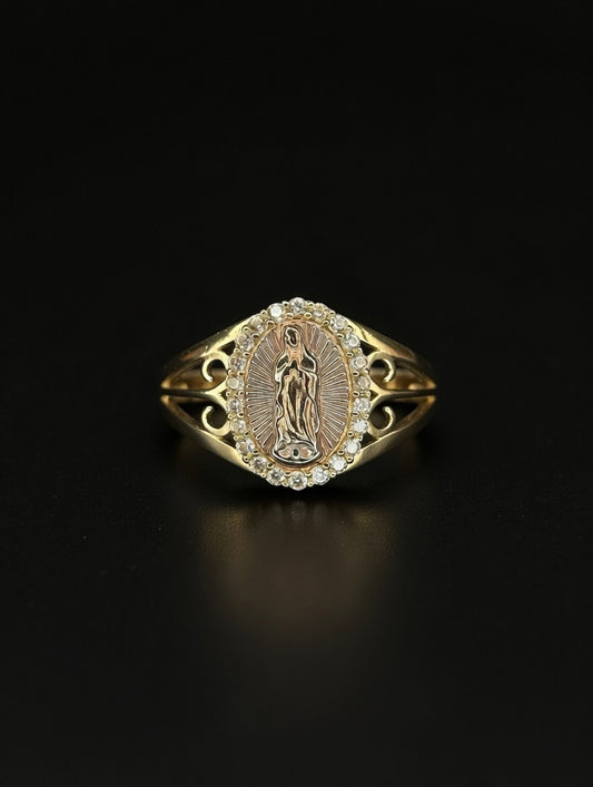 14KT Virgen de Guadalupe Ring (Women’s)