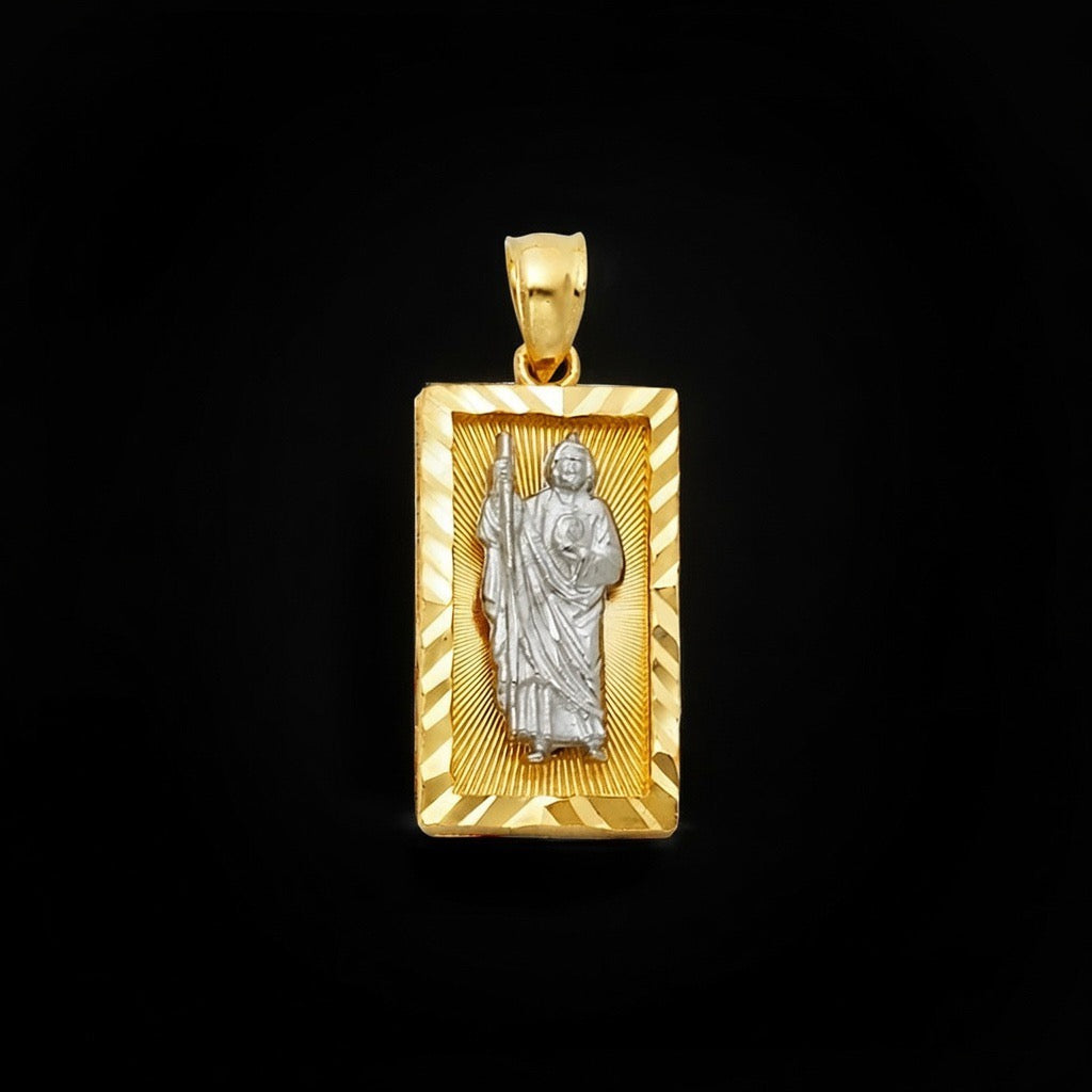 14KT 2-Tone San Judas Pendant