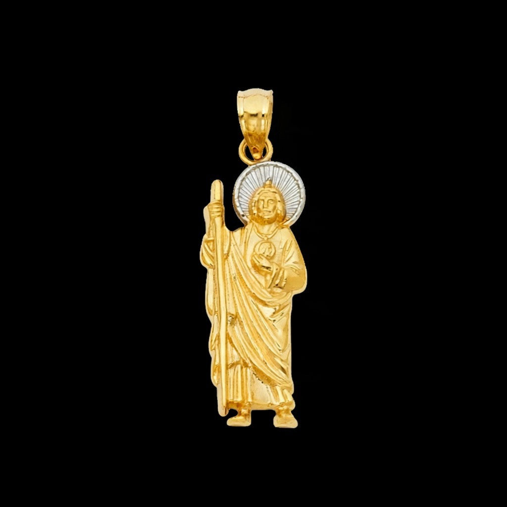 14KT 2-Tone San Judas Pendant